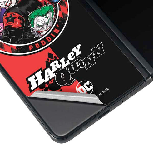 DC Comics Harley Quinn Puddin Galaxy Z Fold4 5G Skin